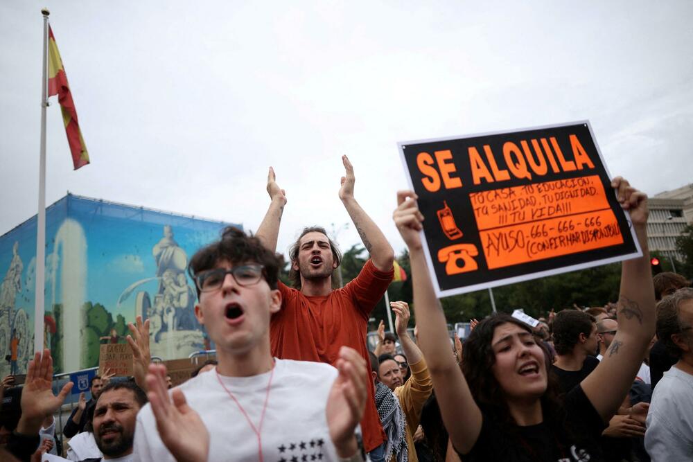 Sa protesta u Madridu