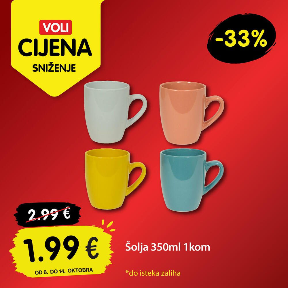<p><em>I ovog četvrtka stižu nove Voli cijene! Pogledajte izdvojene proizvode, iskoristite posebne cijene i ostvarite uštedu koja će obradovati i vas i vaš kućni budžet.</em></p>