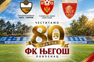 Delegacija FSCG na obilježavanju 80 godina FK Njegoš