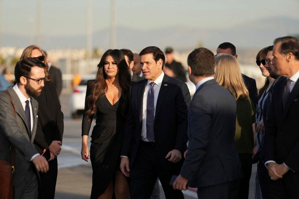 Gilfojl i Rubio na aerodromu kod Atine 8. oktobra