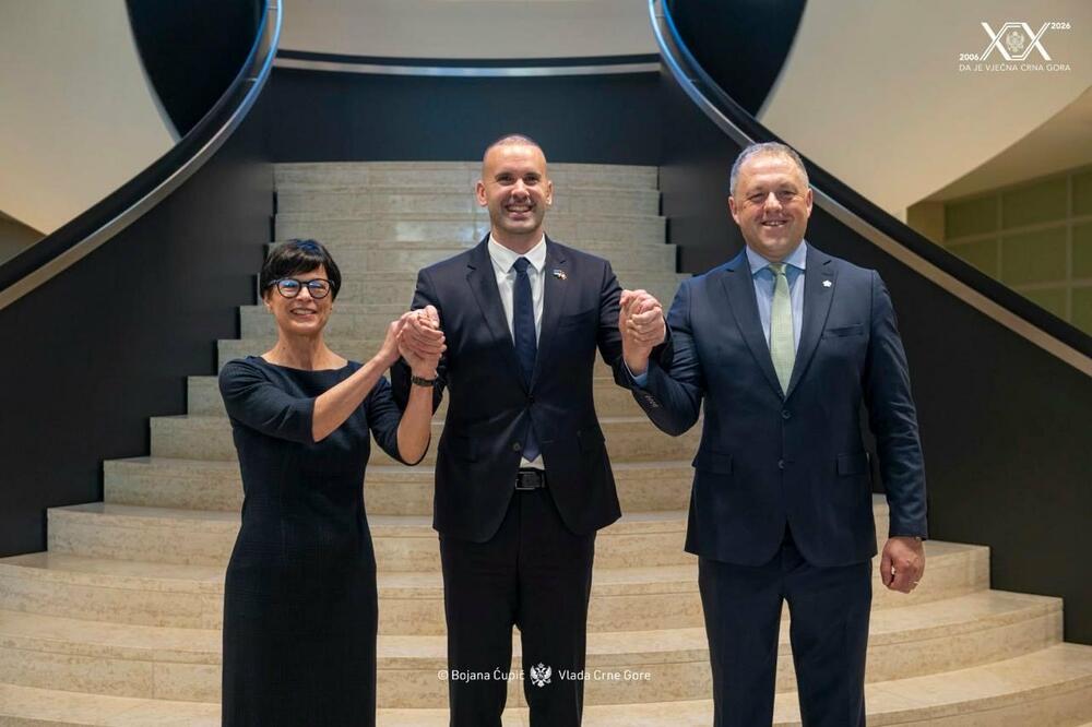 Kos, Spajić i Bern, Foto: Vlada Crne Gore