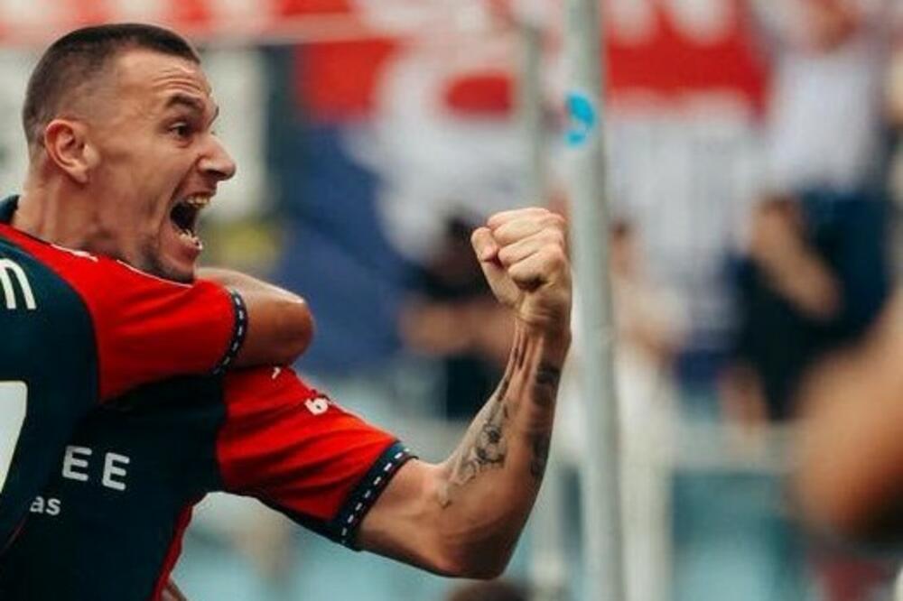 Osmajić slavi gol za vikend protiv Fiorentine, Foto: X/Genoa CFC