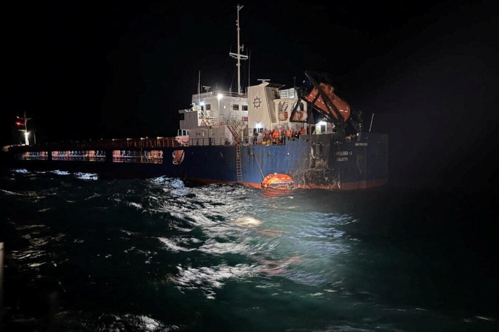 Brod pogođen dronom u Crnom moru, Foto: Reuters