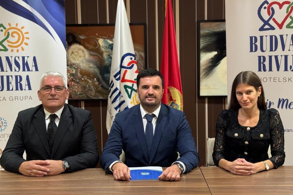 Predstavnici državnog kapitala: Miljanić, Vukalović i Liješević, Foto: Budvanska rivijera