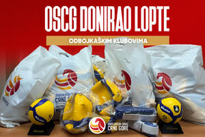 OSCG donirao lopte klubovima