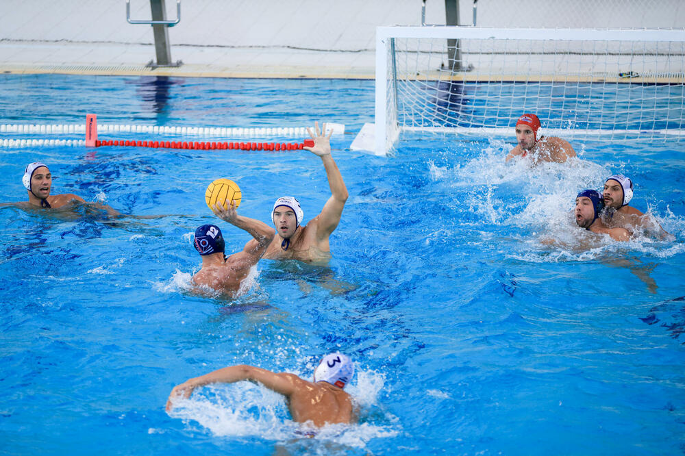 Petković i Ubović napadju gol Jadrana, Foto: PVK Jadran/Vuk Ilić