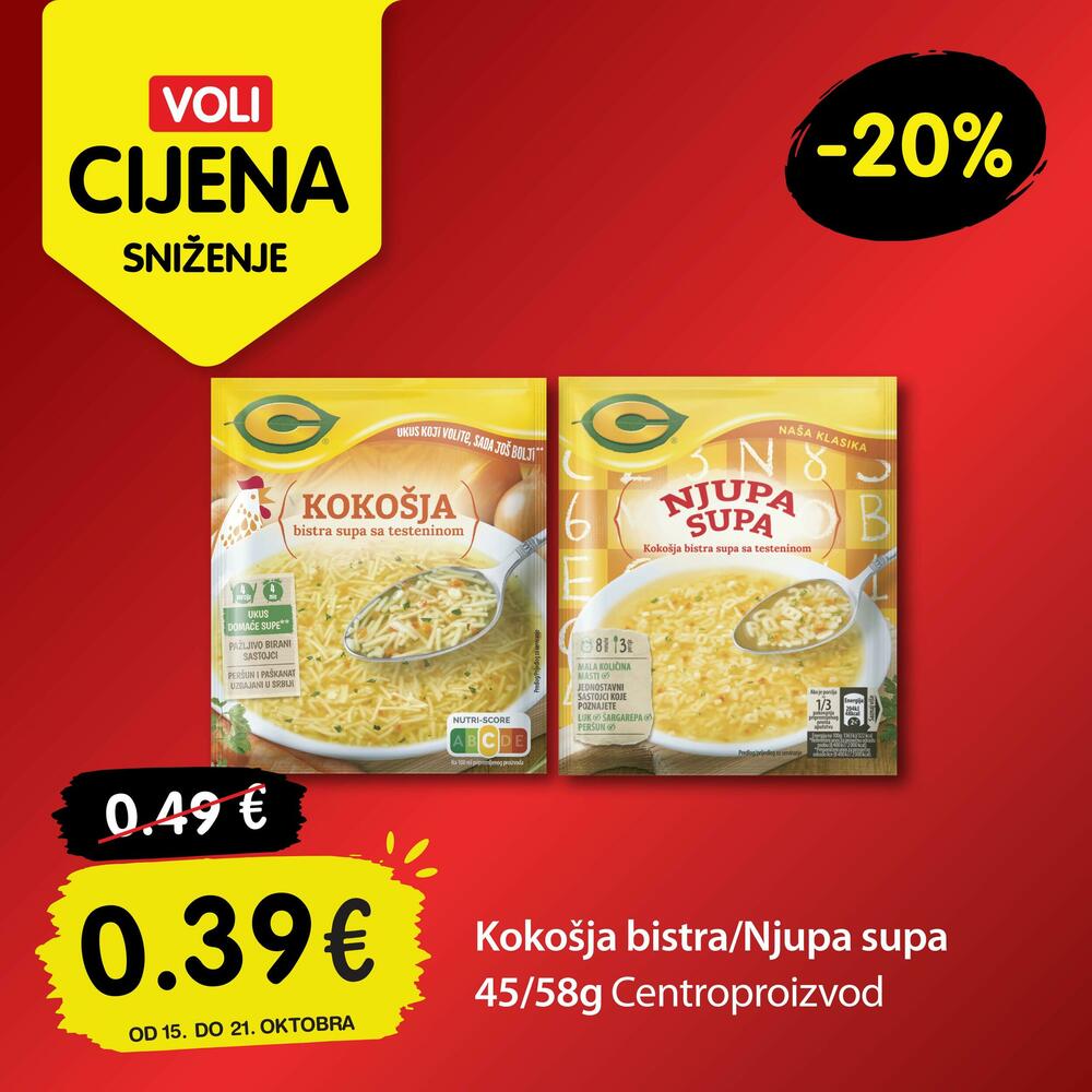 <p>Vrijeme je da otkrijete šta vas čeka u novoj sedmici sjajnih ponuda. I ovog četvrtka pripremili smo vam nove Voli cijene za omiljene proizvode, uz koje svakodnevna kupovina postaje još povoljnija.</p>