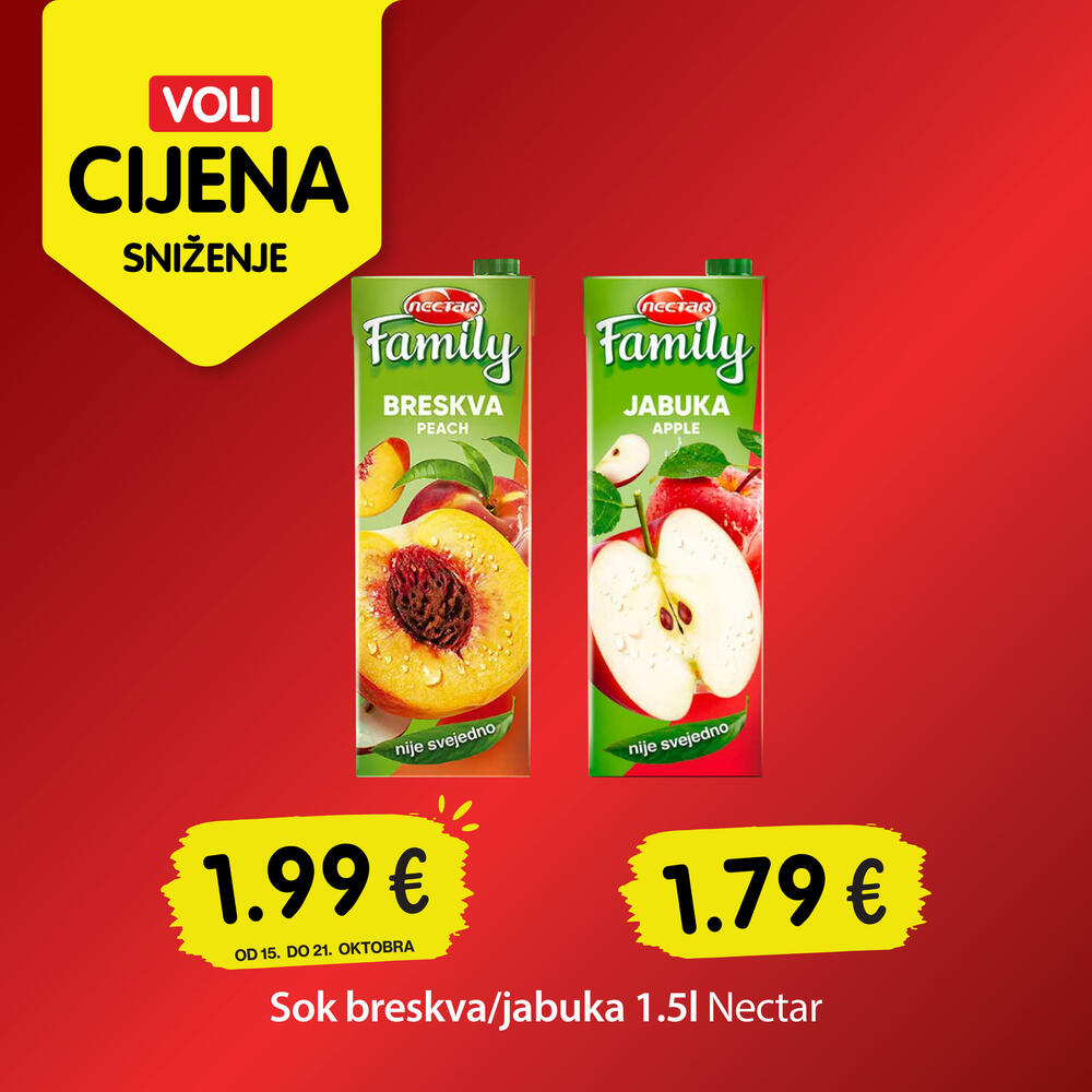 <p>Vrijeme je da otkrijete šta vas čeka u novoj sedmici sjajnih ponuda. I ovog četvrtka pripremili smo vam nove Voli cijene za omiljene proizvode, uz koje svakodnevna kupovina postaje još povoljnija.</p>