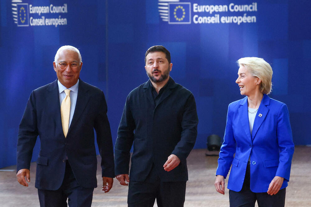 Košta, Zelenski i Fon der Lajen, Foto: Reuters