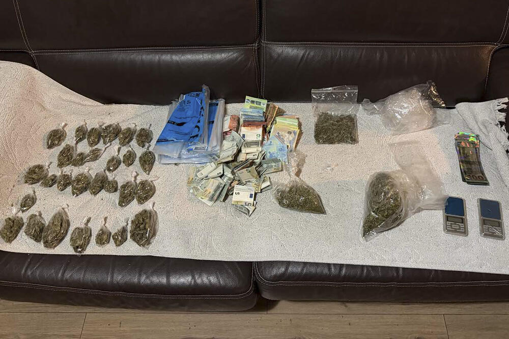 Oduzeta droga i pare, Foto: Uprava policije