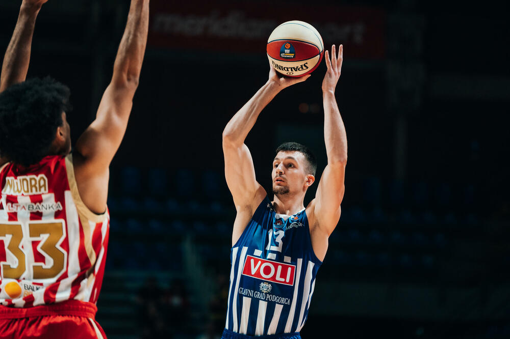 Đorđije Jovanović na utakmici sa Crvenom zvezdom, Foto: ABA League/Dragana Stjepanović