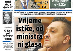 Naslovna strana "Vijesti" za 19. oktobar 2026. godine
