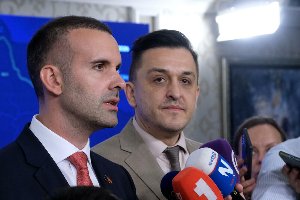 Ministar neobaviješten o premijerovom programu: Spajić i Vuković, Foto: Risto Bozovic