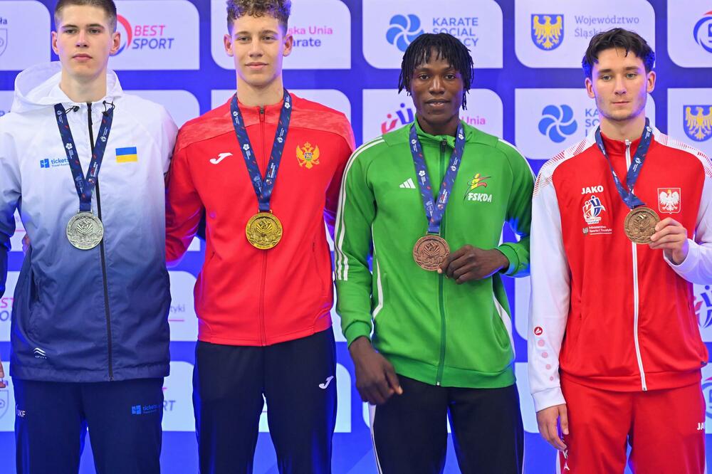 U čast Vuka Vučinić u Poljskoj se orila crnogorska himna, Foto: WKF