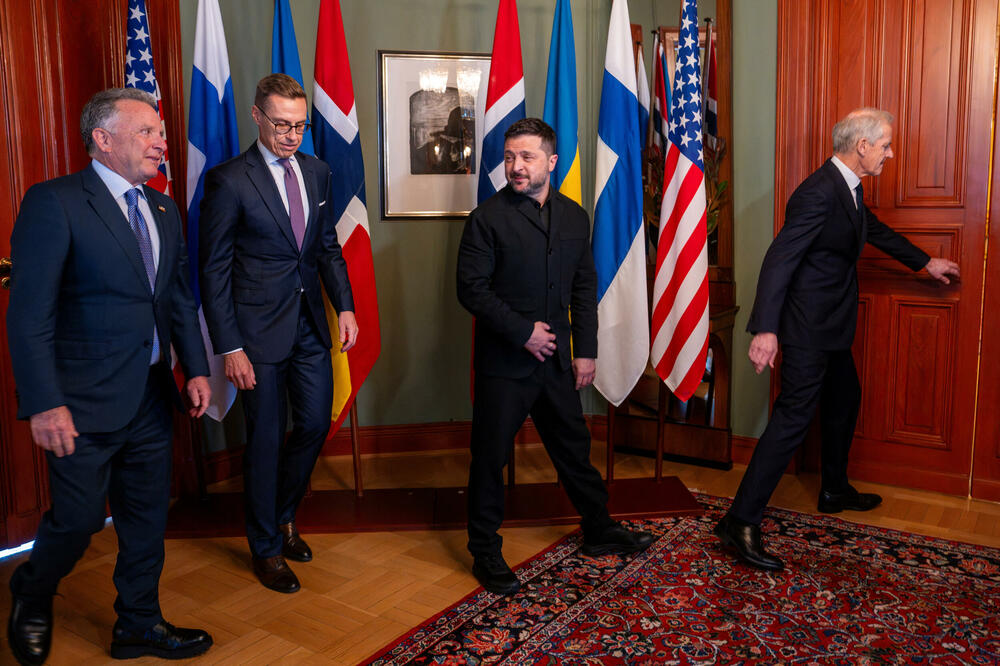 Vitkof, Stub, Zelenski i Stere u Oslu, Foto: Reuters