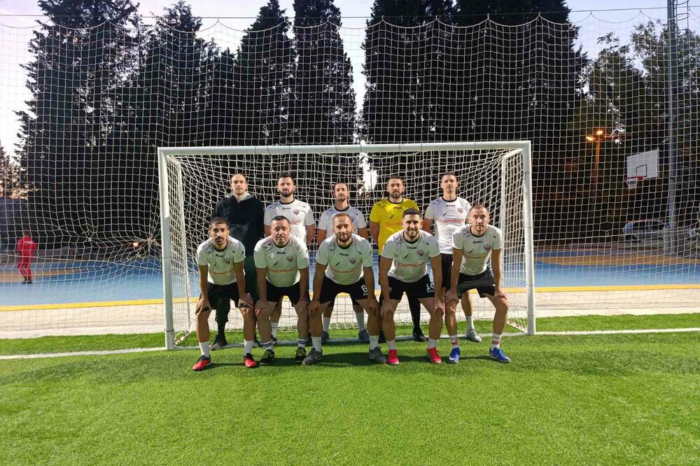 Stešević se istakao u pobjedi ekipe Graničar Cosmetics, Foto: Prva CG minifudbal liga