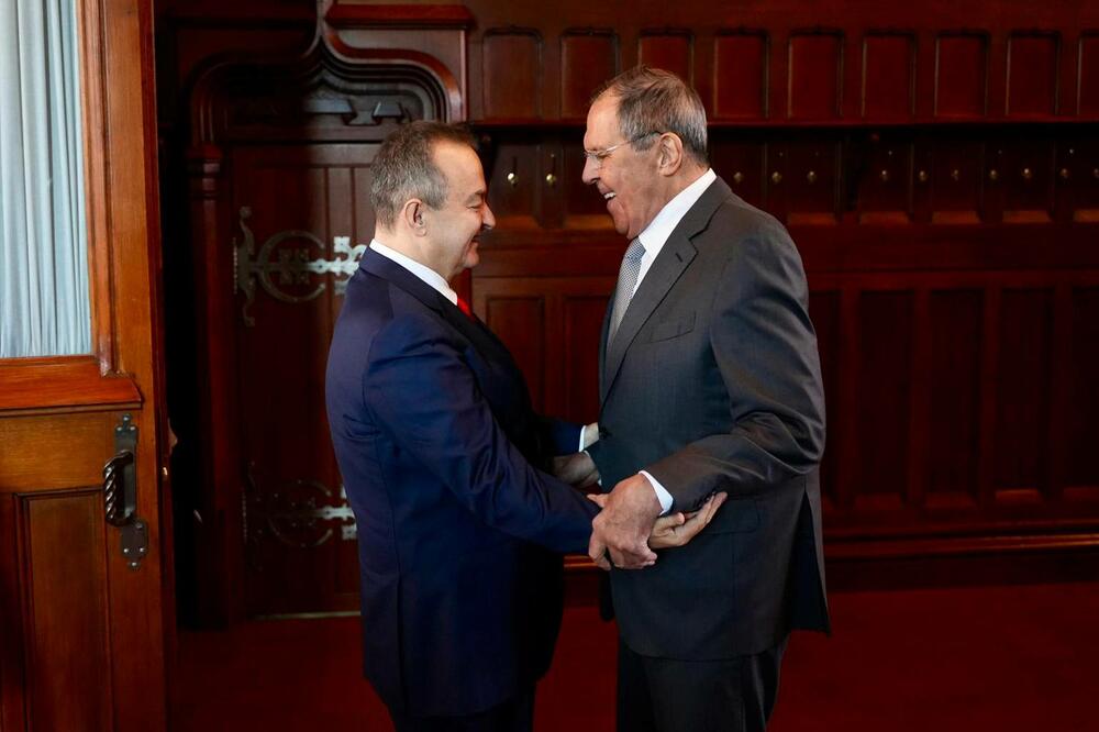 Ministar unutrašnjih poslova Srbije Ivica Dačić i ministar vanjskih poslova Rusije Sergej Lavrov, Foto: BETAPHOTO/MUP SRBIJE