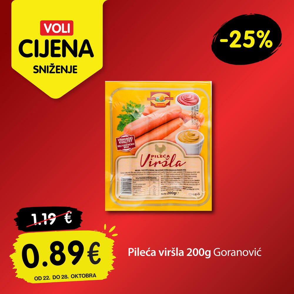 <p><em>Ponuda važi od 22. do 28. oktobra 2026. u svim Voli marketima, Našem diskontu i na Voli web shop-u.</em></p>