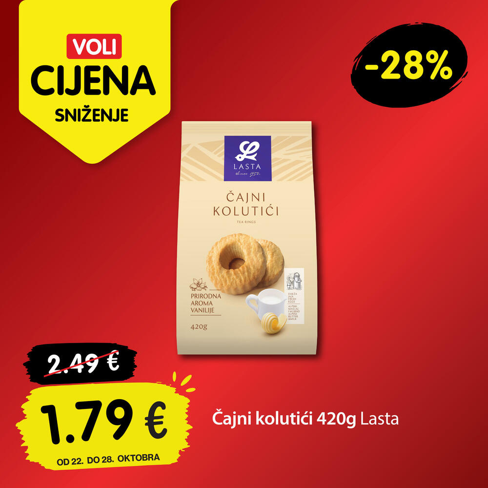 <p><em>Ponuda važi od 22. do 28. oktobra 2026. u svim Voli marketima, Našem diskontu i na Voli web shop-u.</em></p>