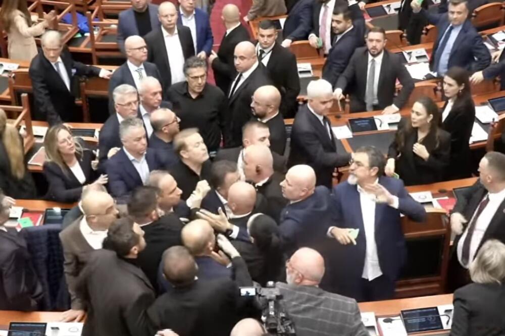 Detalj iz albanskog parlamenta, Foto: Screenshot/Youtube