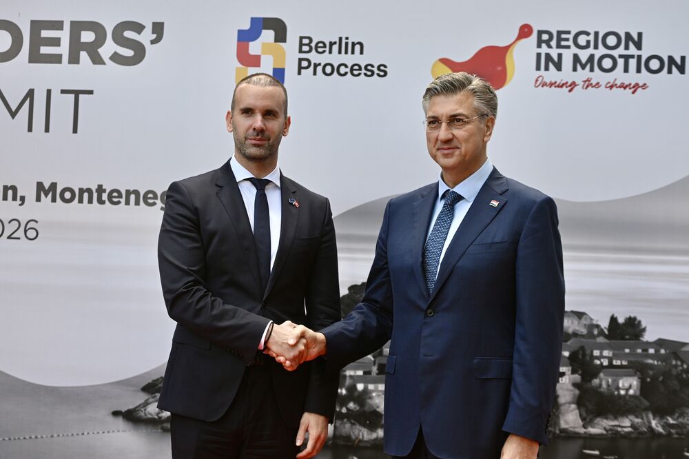 Predsjednici vlada Crne Gore i Hrvatske Milojko Spajić i Andrej Plenković, Foto: Risto Božović