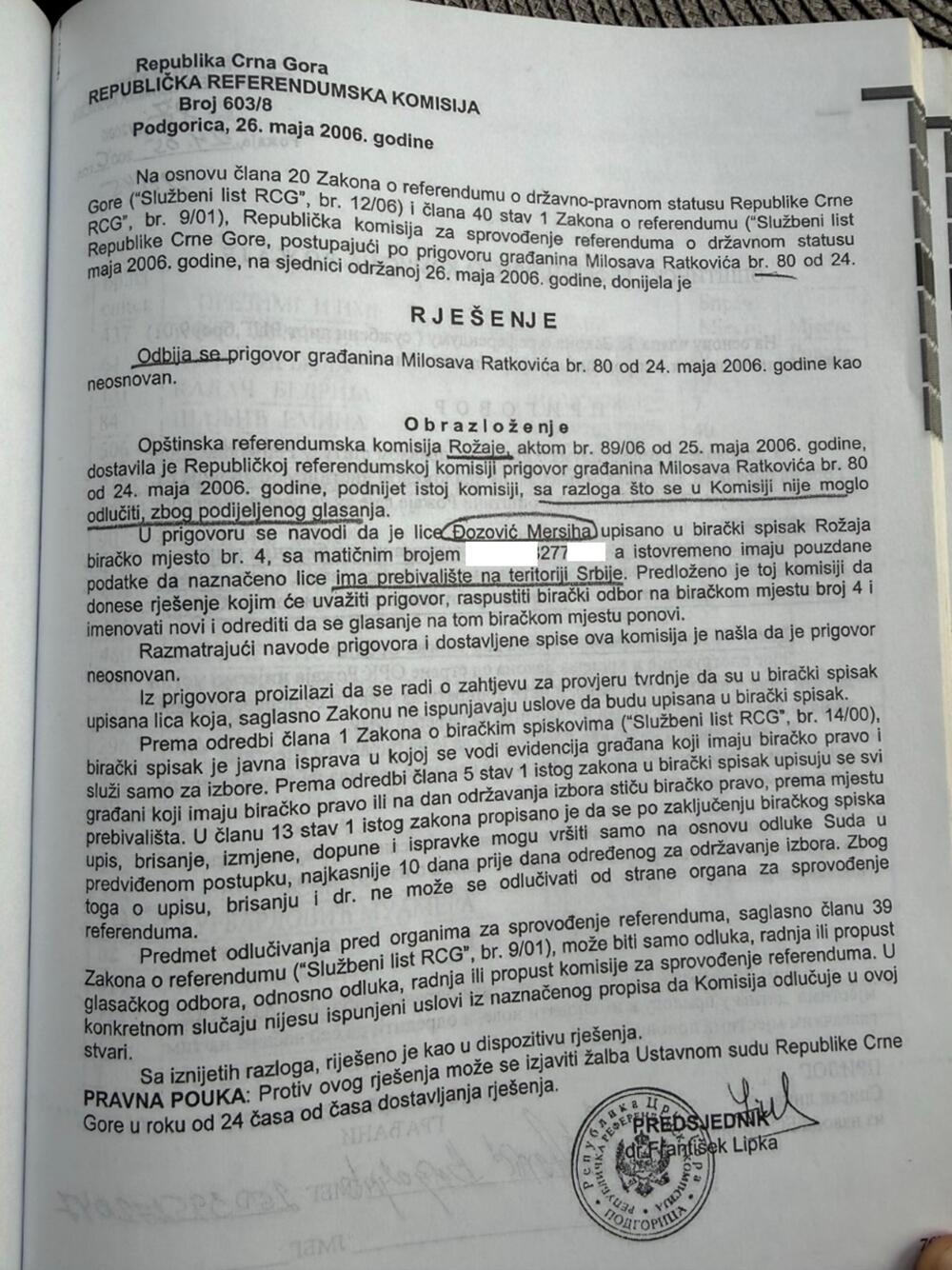 Originalno Rješenje iz Bijele knjige