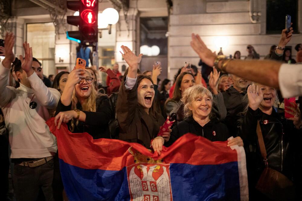Doček studenata u Beogradu