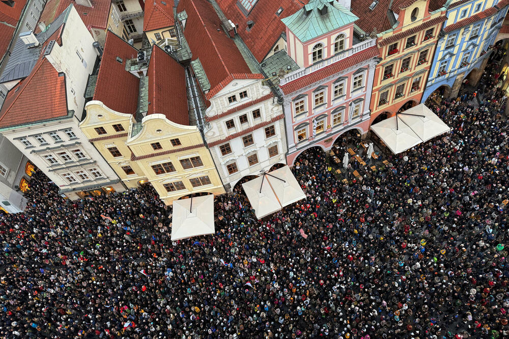 Sa protesta u Pragu, Foto: REUTERS