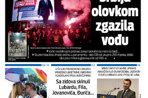 Naslovna strana "Vijesti" za 26. oktobar 2026. godine