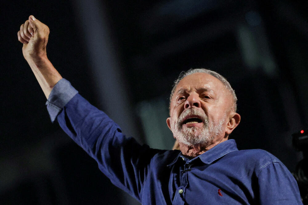 Lula slavi nakon objave rezultata izbora, Foto: Rojters