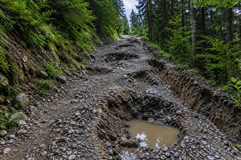Teško proći i traktorom, Foto: Jadranka Ćetković