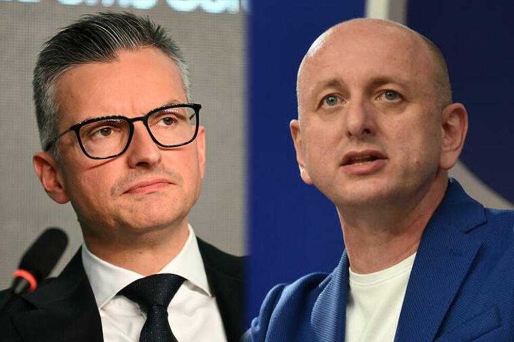 Marjan Šarec i Milan Knežević, Foto: TV Vijesti