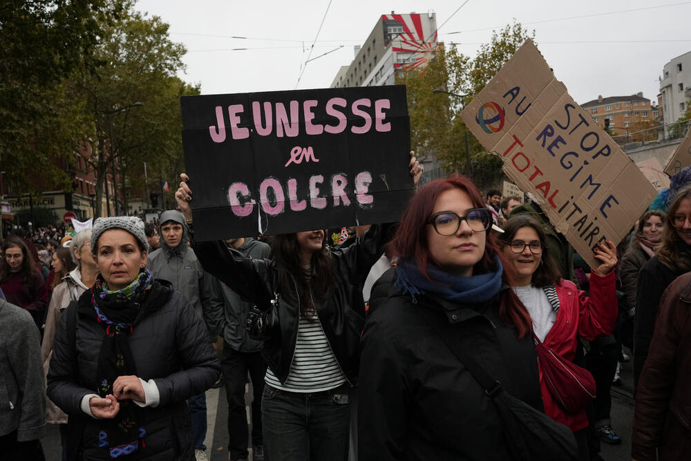 Sa protesta u Parizu 24. oktobra