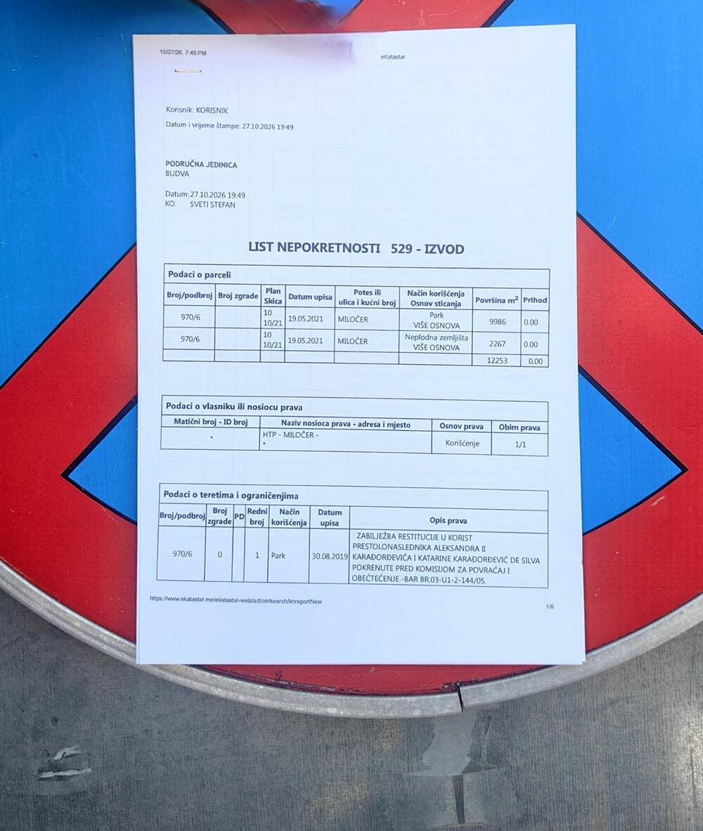 List nepokretnosti