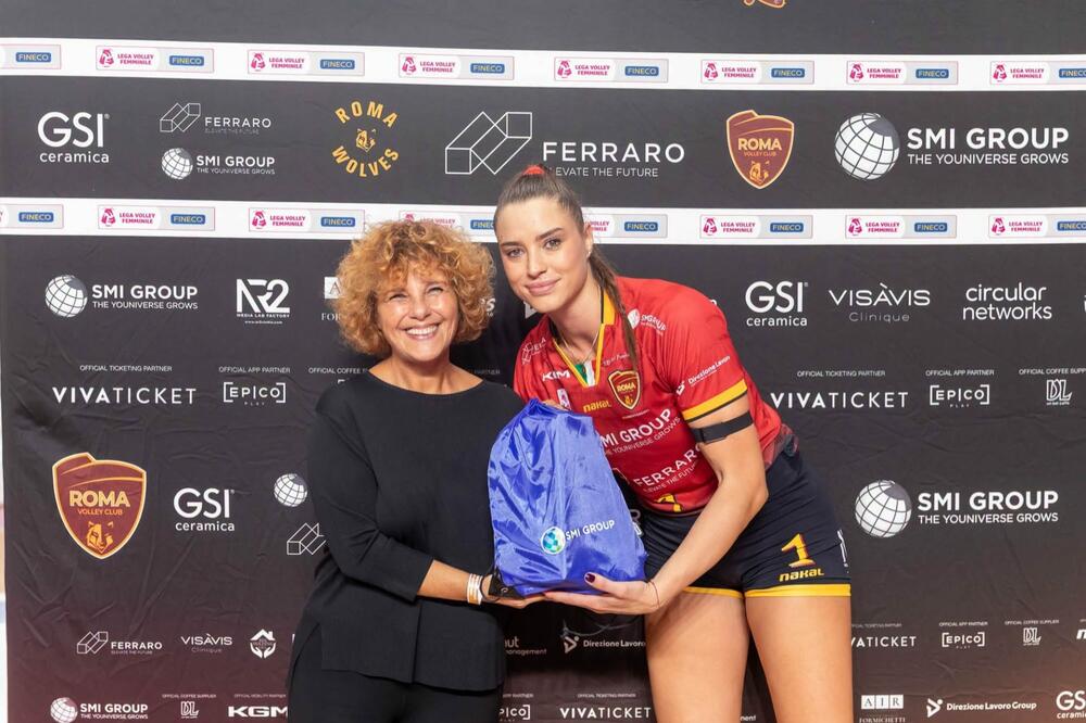Nikoleta Perović &ndash; ponovo MVP, Foto: Facebook/Roma Volley Club Femminile