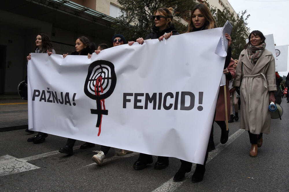 Sa jednog od ranijih protesta protiv femicida (Arhiva &ldquo;Vijesti&rdquo;), Foto: Luka Zekovic