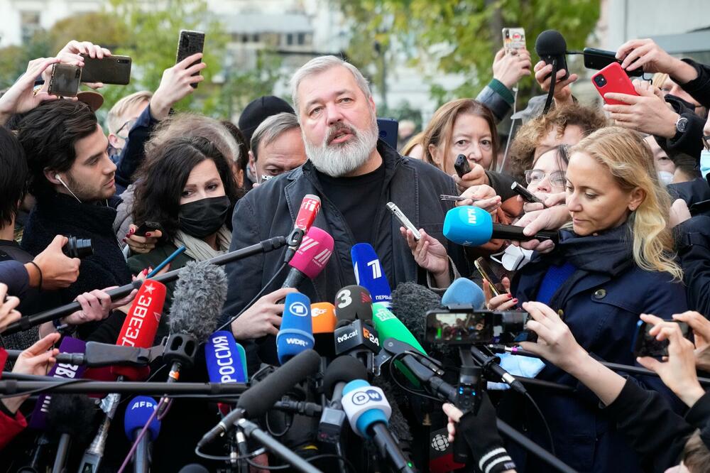 Muratov je 2021. dobio Nobelovu nagradu za mir, Foto: Beta/AP