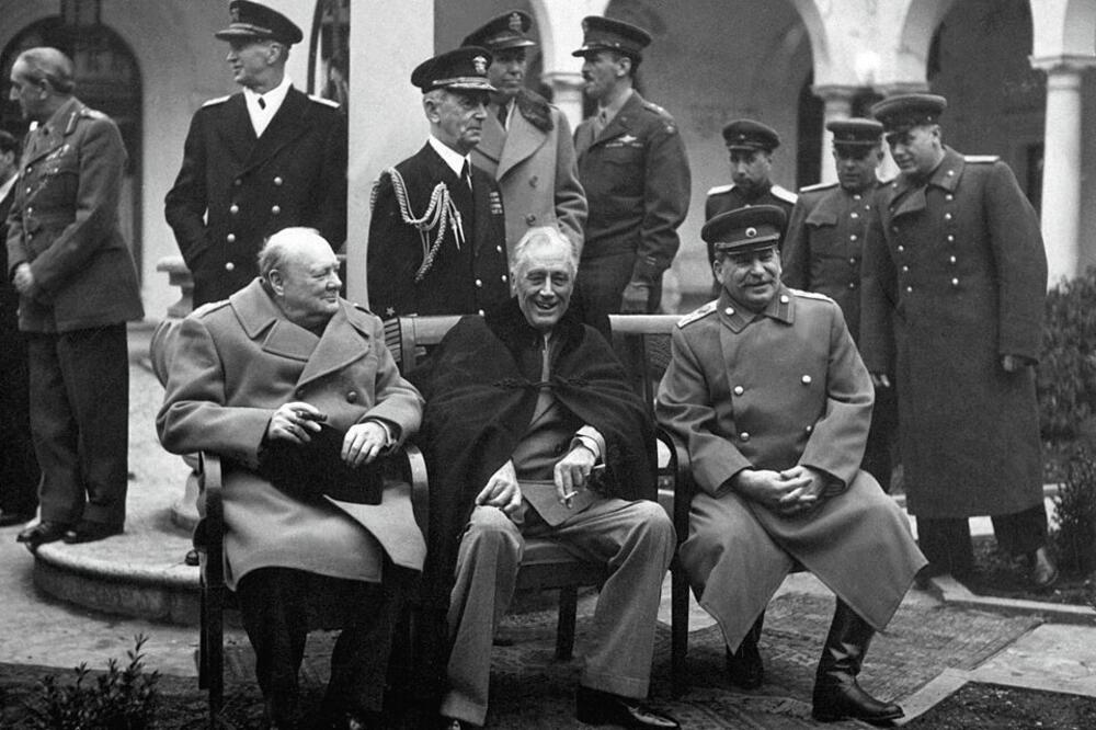 Konferencija na Jalti 1945: Čerčil, Ruzvelt i Staljin, Foto: Commons.wikimedia.org