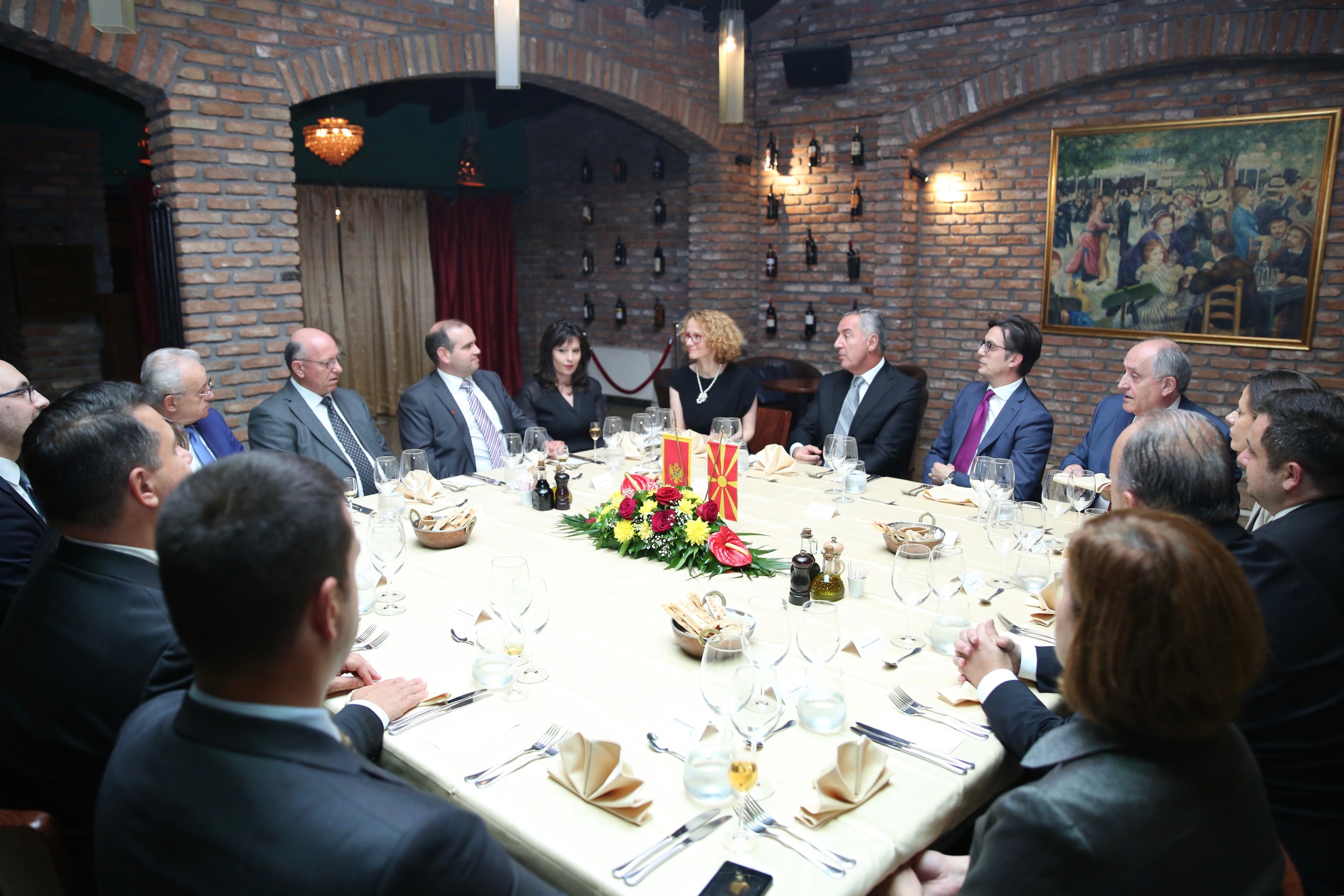 Večera koju je priredio predsjednik Sjeverne Makedonije Stevo Pendarovski