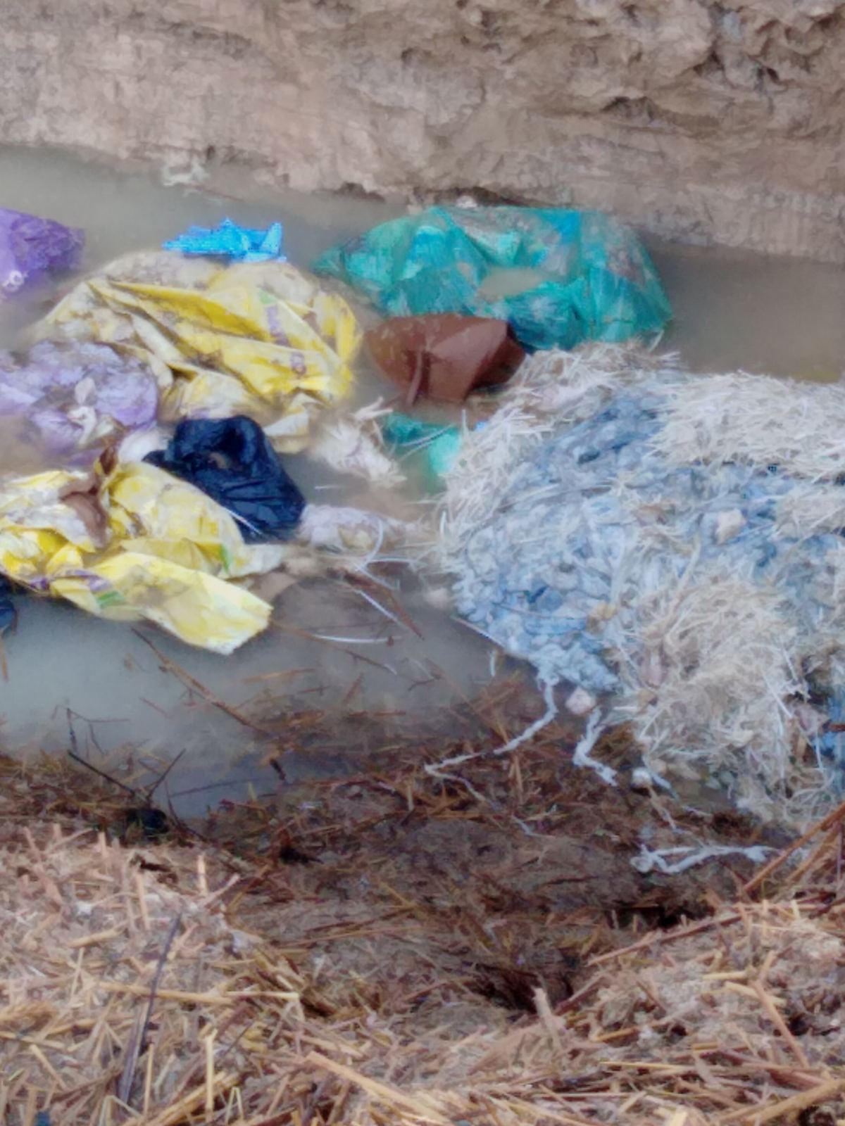 Otpad u blizini kuća