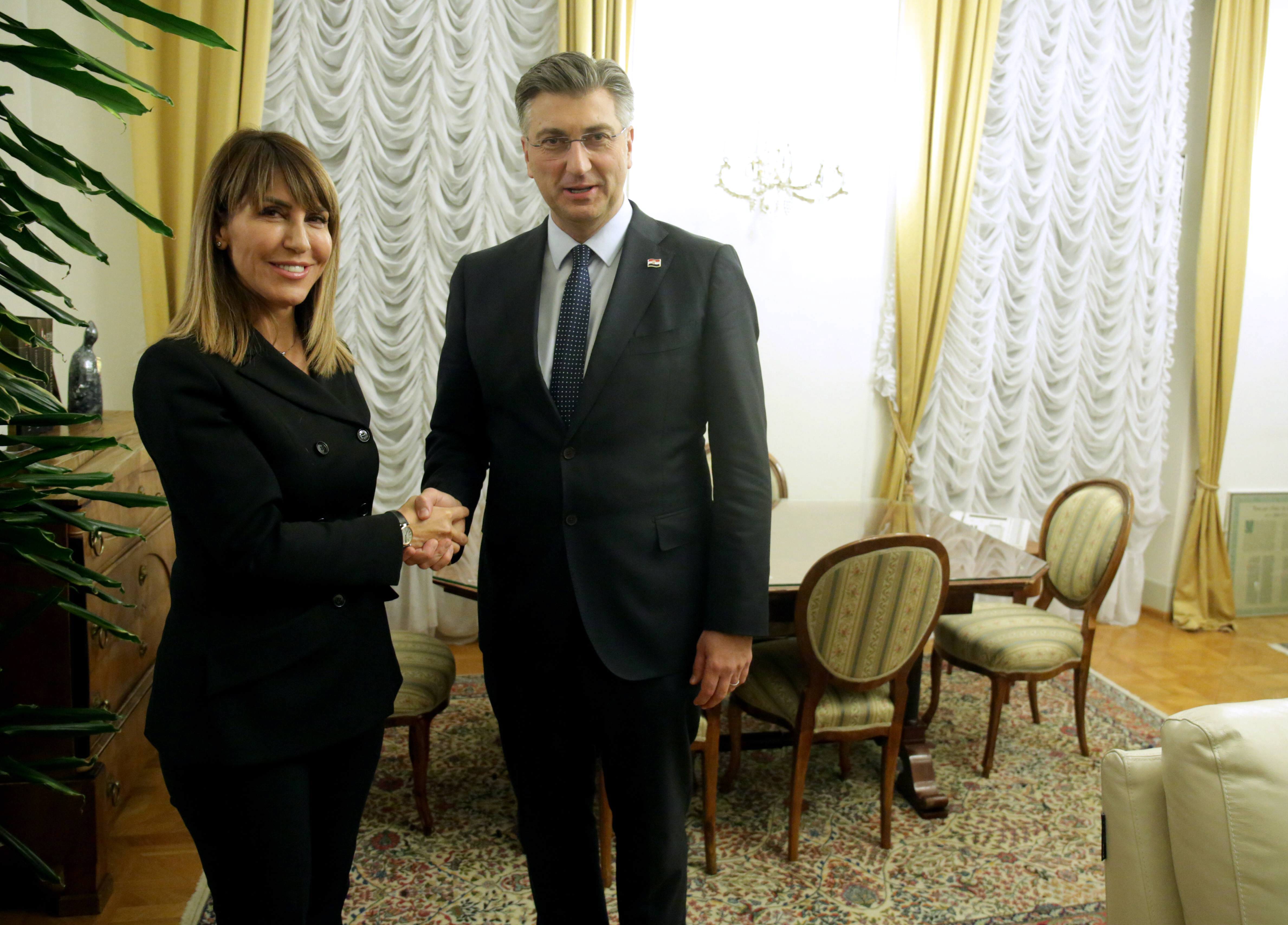 Andrej Plenković, Majlinda Bregu