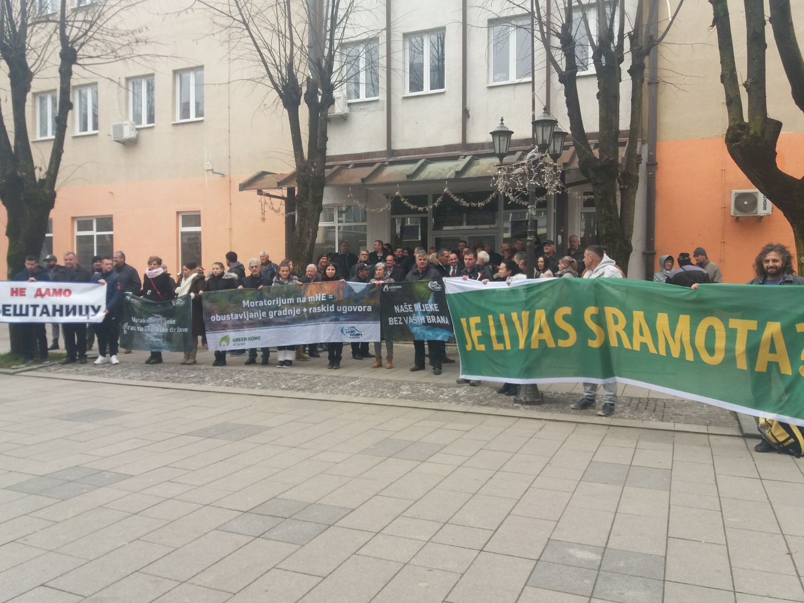 Sa protesta u Bijelom Polju