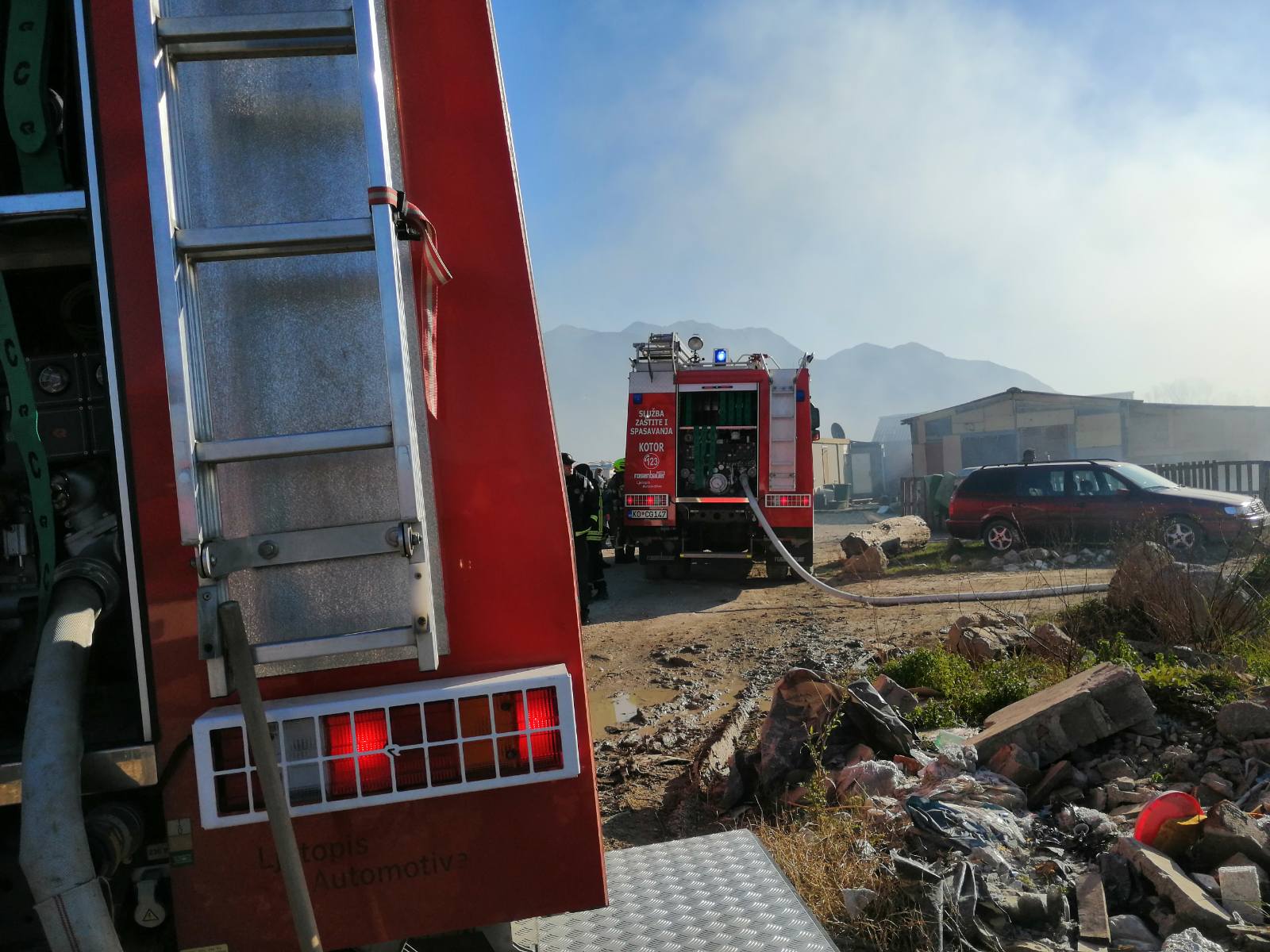 Mjesto požara u naselju Lovanja