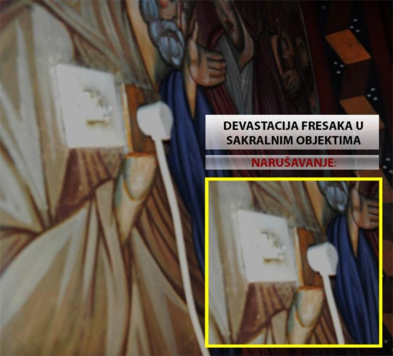 Detalj iz manastira u Pljevljima