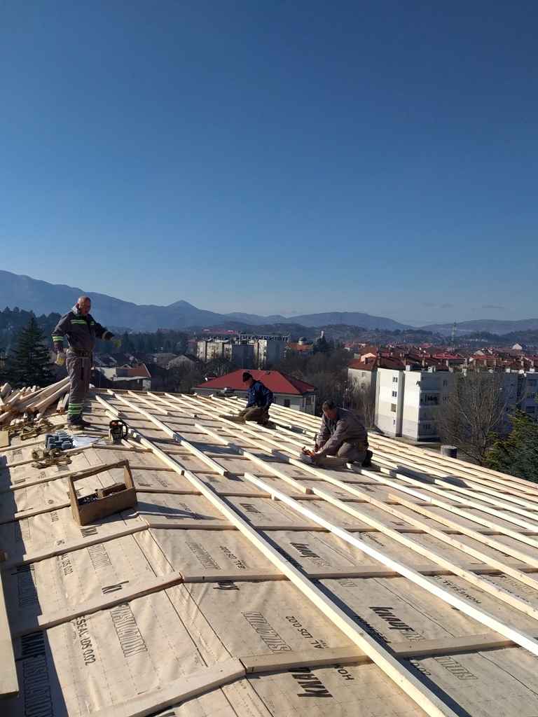 Radovi na Domu učenika i studenata
