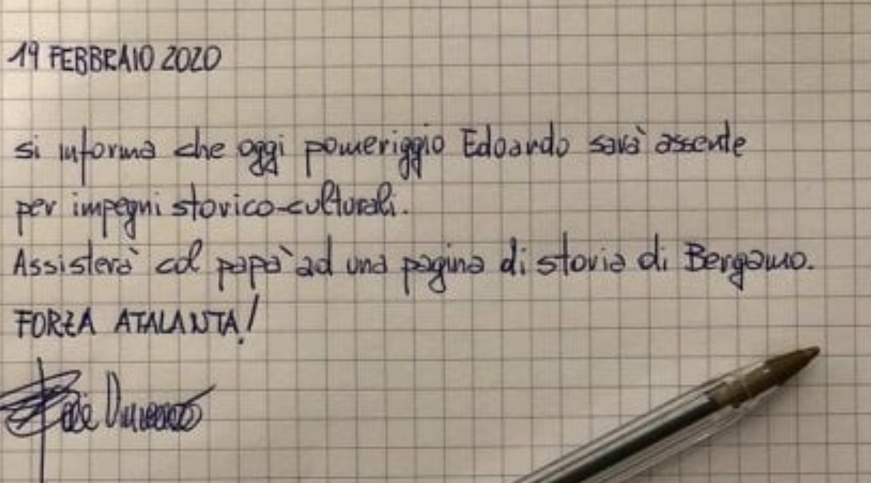 Pismo navijača Atalante i oca