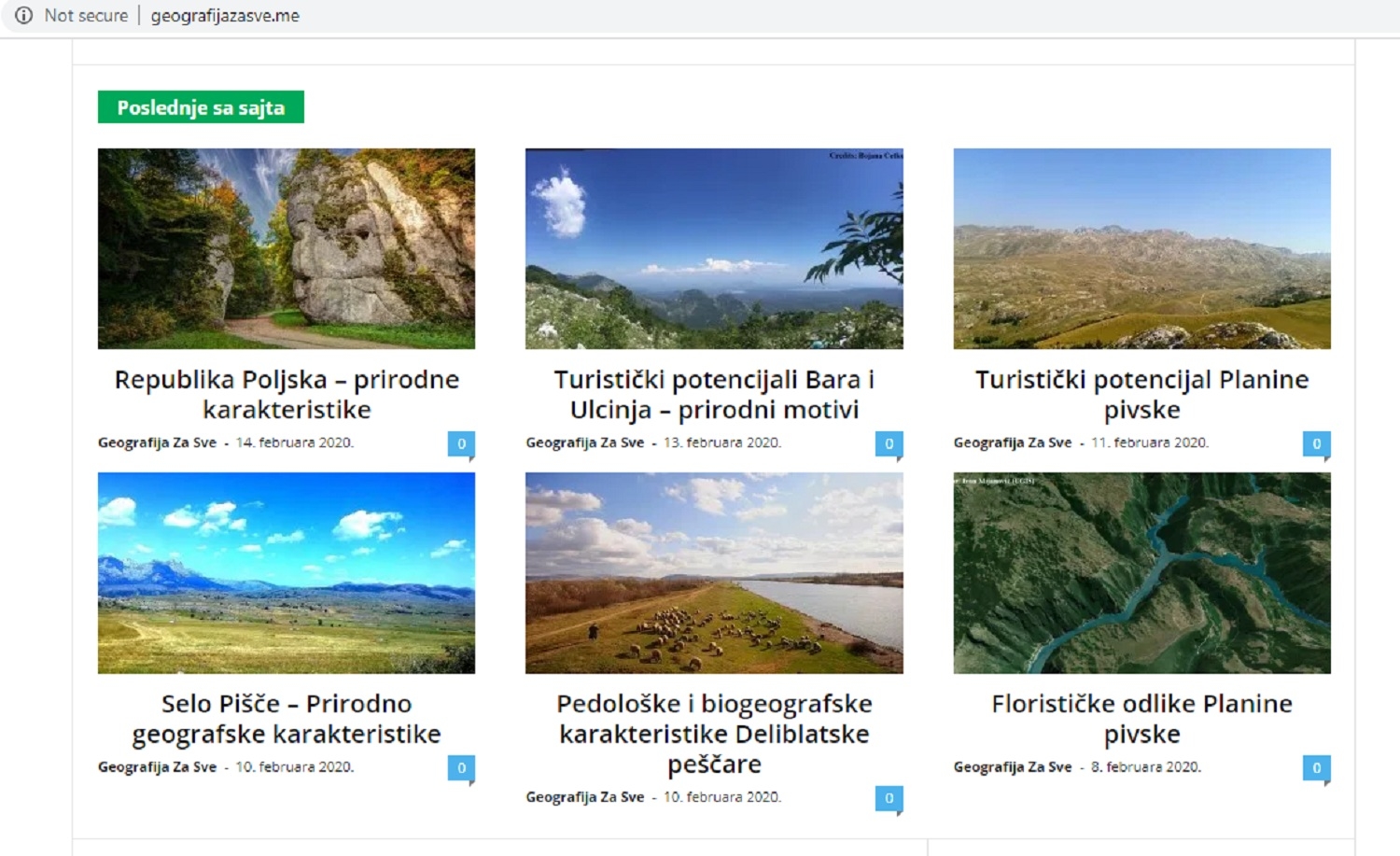 Sajt “Geografija za sve”