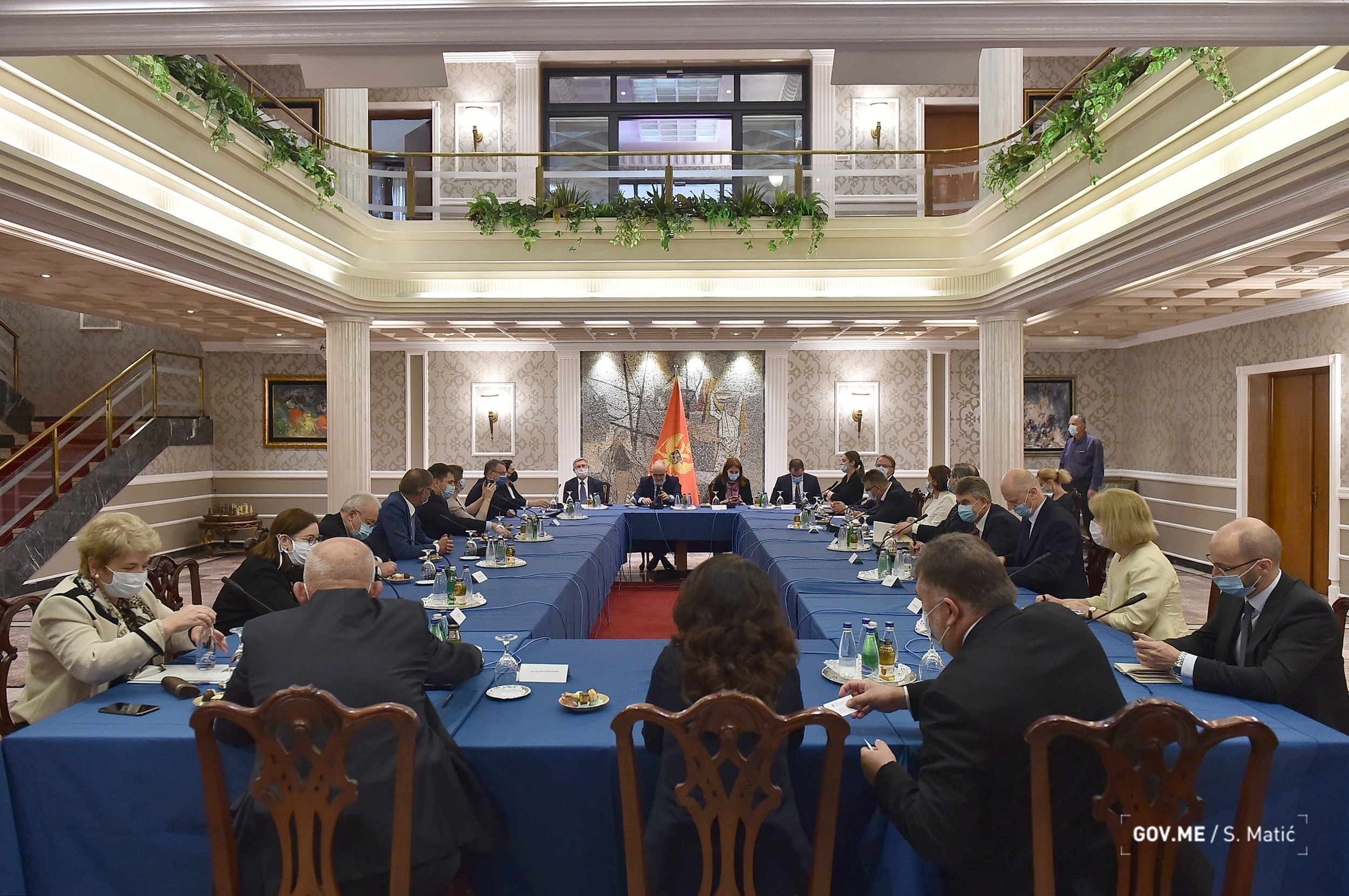 Srđan Darmanović, sastanak s ambasadorima