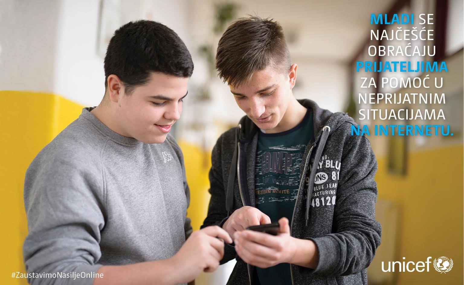 Mladi se najčešće obraćaju prijateljima za pomoć u neprijatnim situacijama na internetu