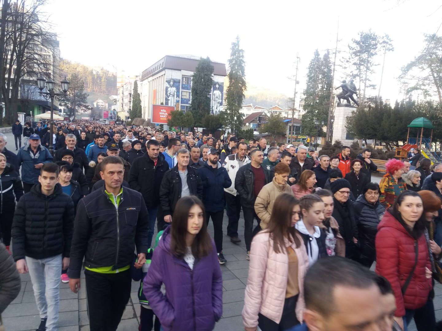 Sa litije u Bijelom Polju